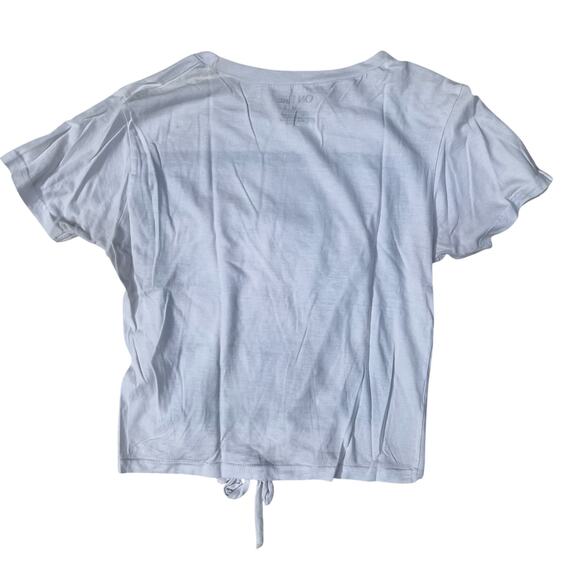 On Fire Madonna T-Shirt LOVE Graphic Size Medium Tie Front Top Retro 80s Style - Picture 2 of 7